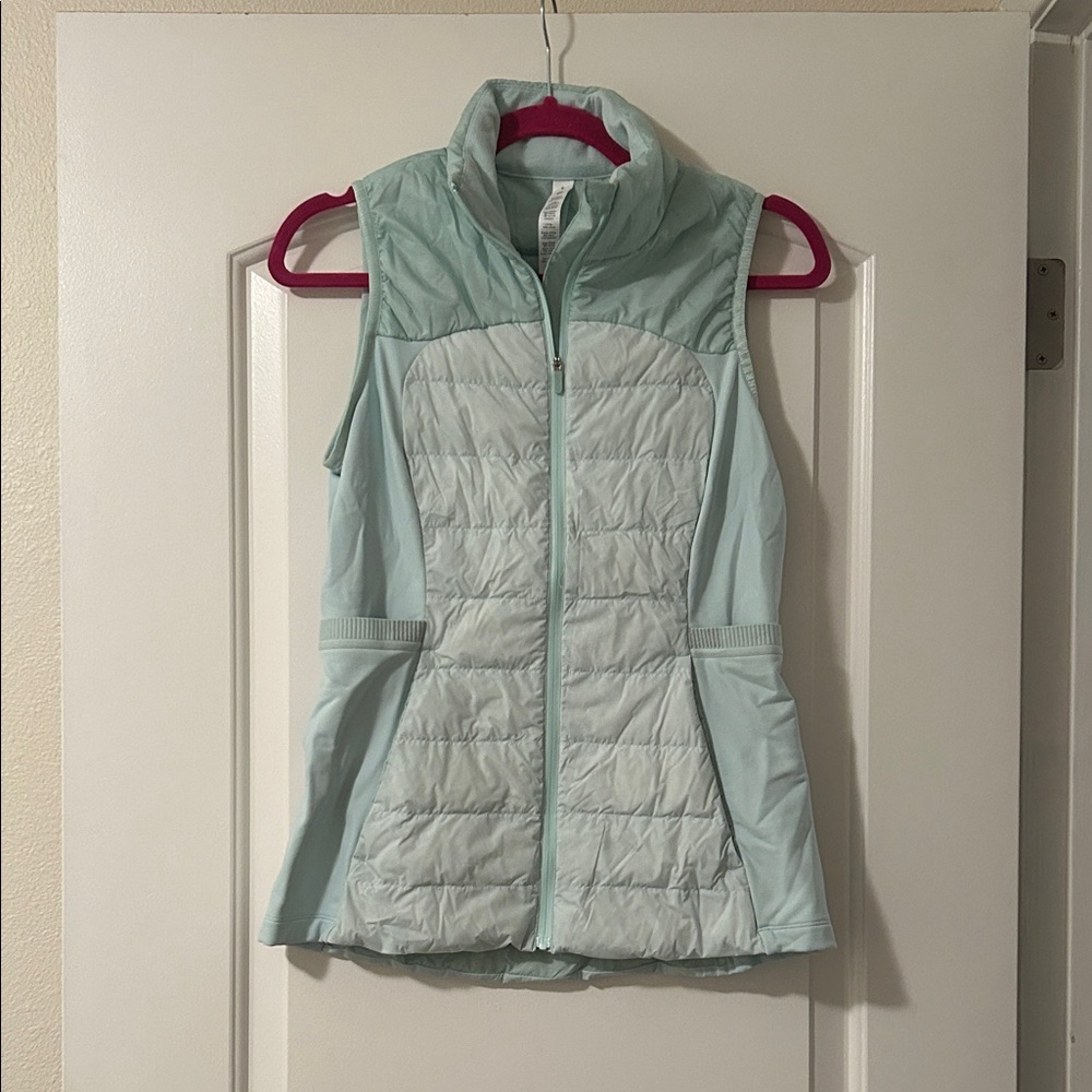 Aqua Lululemon Never Worn Puffer Vest